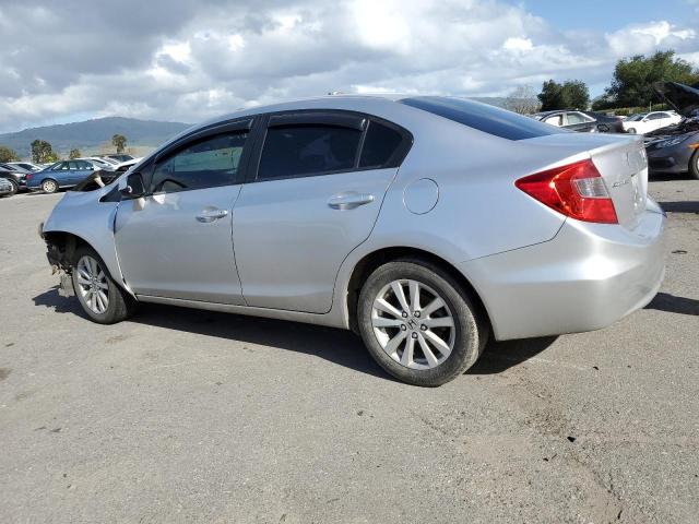 19XFB2F84CE386351 - 2012 HONDA CIVIC EX SILVER photo 2