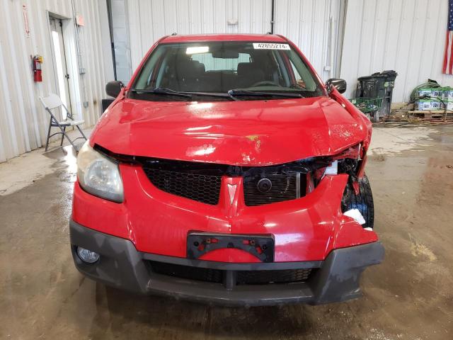 5Y2SN62L23Z437163 - 2003 PONTIAC VIBE GT RED photo 5