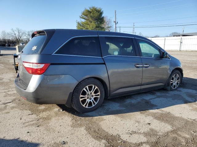 5FNRL5H65CB007648 - 2012 HONDA ODYSSEY EXL GRAY photo 3