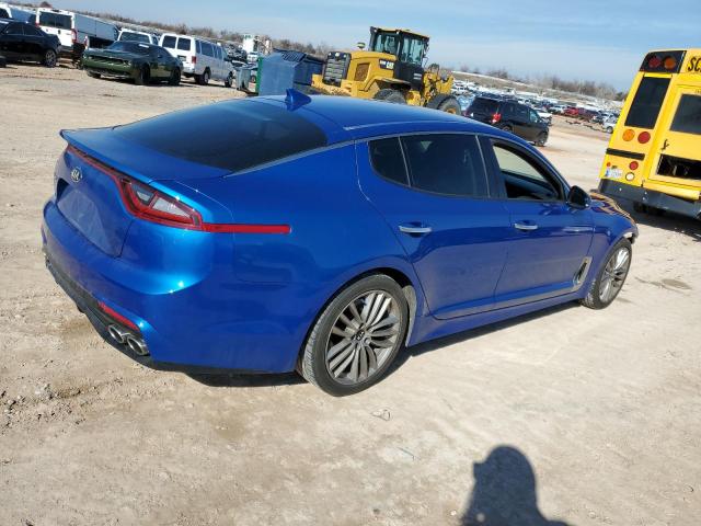 KNAE15LA1J6034352 - 2018 KIA STINGER BLUE photo 3