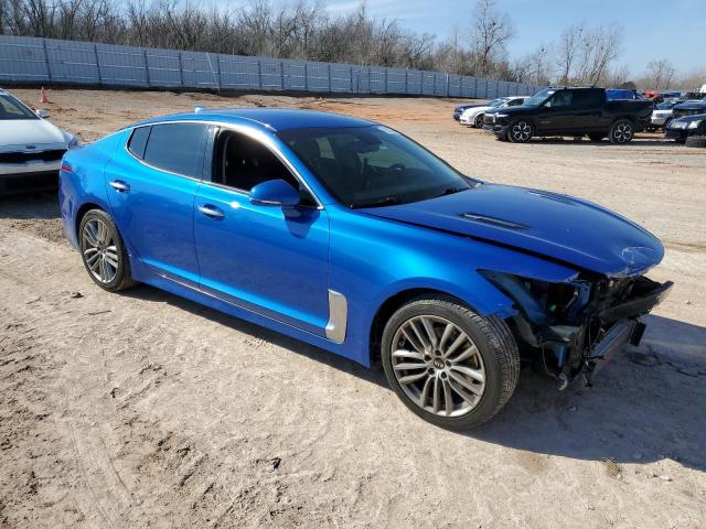 KNAE15LA1J6034352 - 2018 KIA STINGER BLUE photo 4