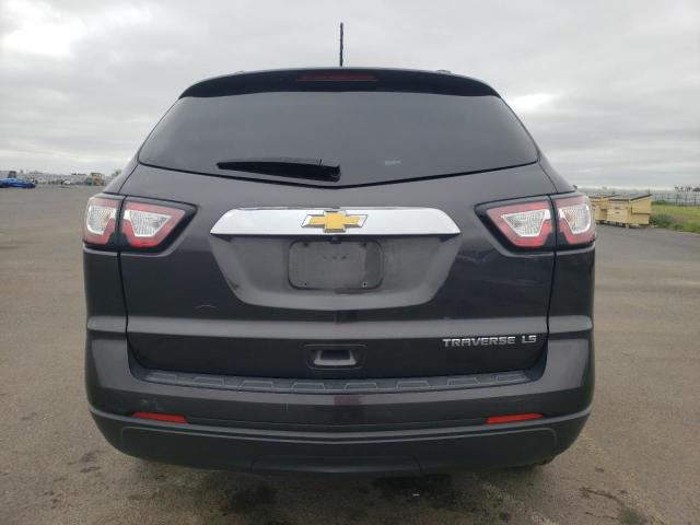 1GNKRFED8EJ351082 - 2014 CHEVROLET TRAVERSE LS GRAY photo 6