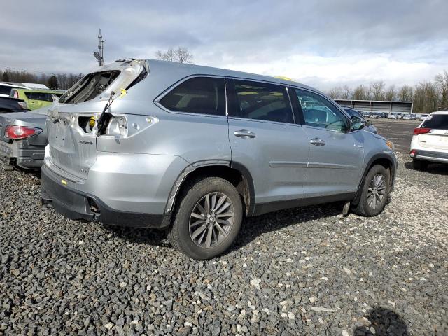 5TDJGRFH5KS064570 - 2019 TOYOTA HIGHLANDER HYBRID SILVER photo 3