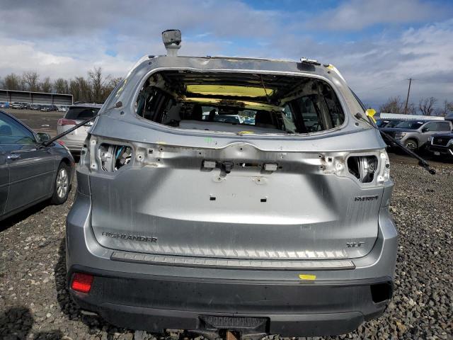 5TDJGRFH5KS064570 - 2019 TOYOTA HIGHLANDER HYBRID SILVER photo 6