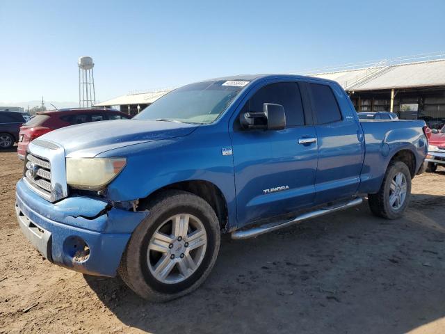 5TBRT58157S451837 - 2007 TOYOTA TUNDRA DOUBLE CAB LIMITED BLUE photo 1