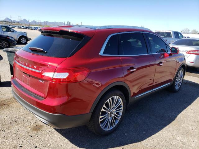 2LMPJ8LR3HBL44209 - 2017 LINCOLN MKX RESERVE Կարմիր լուսանկար 3