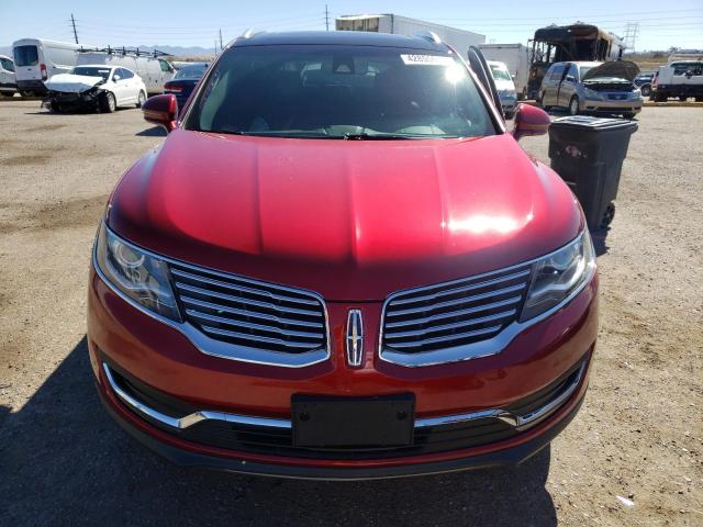 2LMPJ8LR3HBL44209 - 2017 LINCOLN MKX RESERVE Կարմիր լուսանկար 5