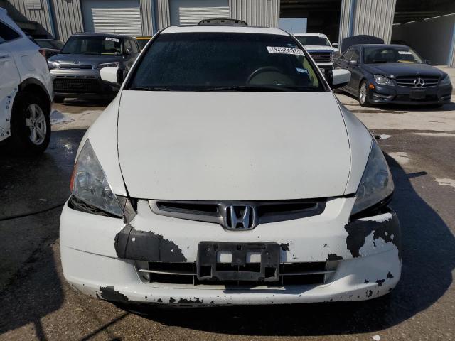 1HGCM66566A026825 - 2006 HONDA ACCORD EX WHITE photo 5