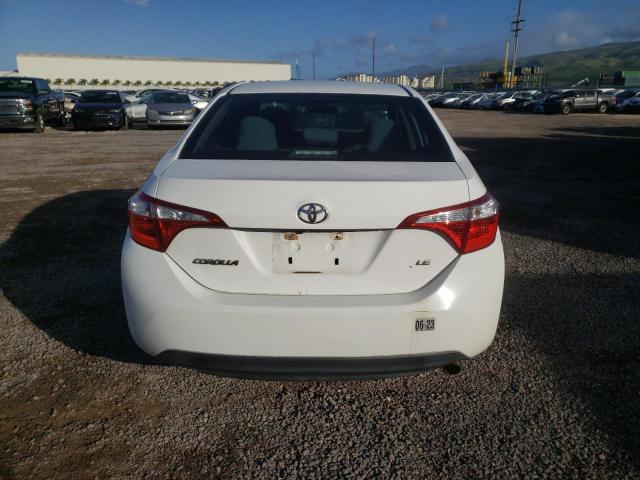 5YFBURHE1EP123594 - 2014 TOYOTA COROLLA L WHITE photo 6