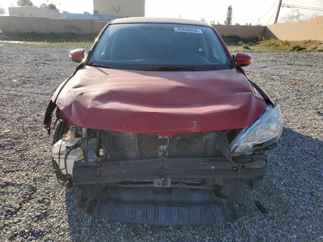 3N1AB7AP9FY338176 - 2015 NISSAN SENTRA S RED photo 5