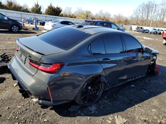 WBS43AY0XRFS41702 - 2024 BMW M3 COMPETITION GRAY photo 3