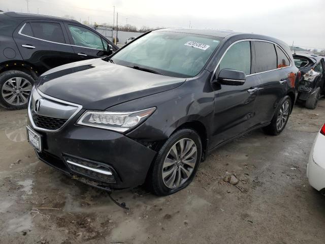 5FRYD4H46EB019424 - 2014 ACURA MDX TECHNOLOGY GRAY photo 1