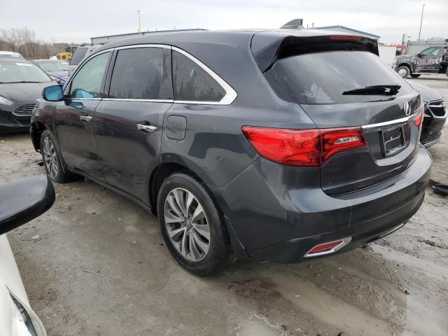 5FRYD4H46EB019424 - 2014 ACURA MDX TECHNOLOGY GRAY photo 2