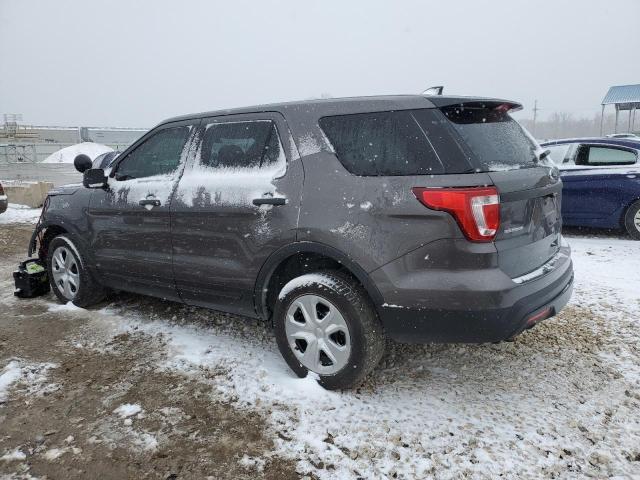 1FM5K8ARXHGC56771 - 2017 FORD EXPLORER POLICE INTERCEPTOR GRAY photo 2