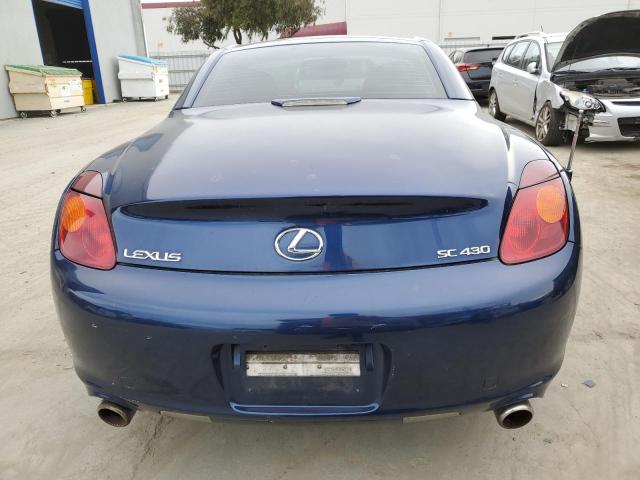 JTHFN48Y020019338 - 2002 LEXUS SC 430 BLUE photo 6