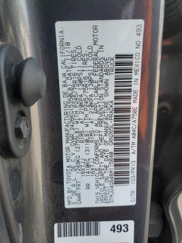 3TMJU4GN4BM115640 - 2011 TOYOTA TACOMA DOUBLE CAB PRERUNNER GRAY photo 12