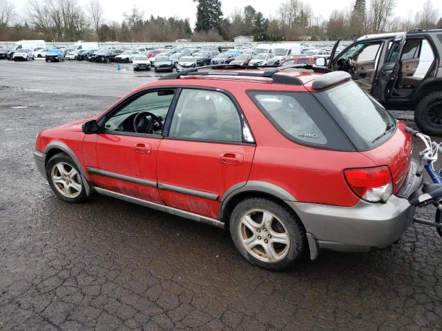 JF1GG68524H811633 - 2004 SUBARU IMPREZA OUTBACK SPORT RED photo 2