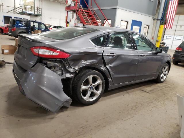 1FA6P0HD5E5379056 - 2014 FORD FUSION SE GRAY photo 3