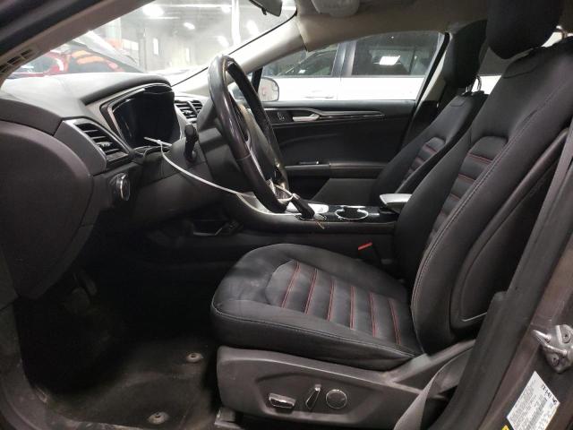 1FA6P0HD5E5379056 - 2014 FORD FUSION SE GRAY photo 7