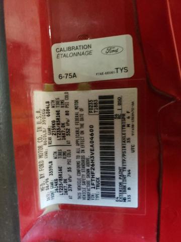 1FTHF26H3VEA04600 - 1997 FORD F250 RED photo 12