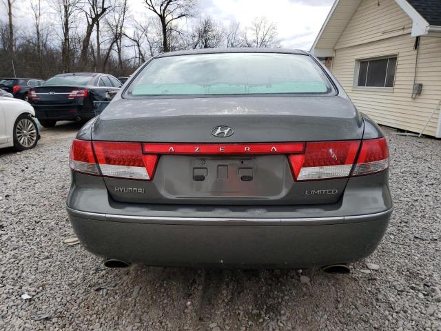 KMHFC46F47A183357 - 2007 HYUNDAI AZERA SE GRAY photo 6