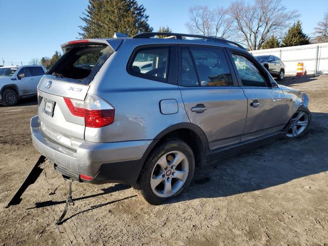 WBXPC93428WJ16286 - 2008 BMW X3 3.0SI GRAY photo 3