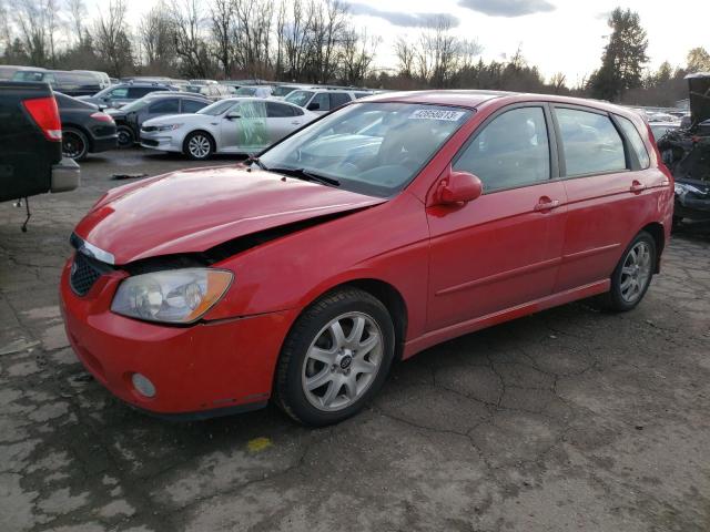 KNAFE161155114954 - 2005 KIA SPECTRA5 RED photo 1