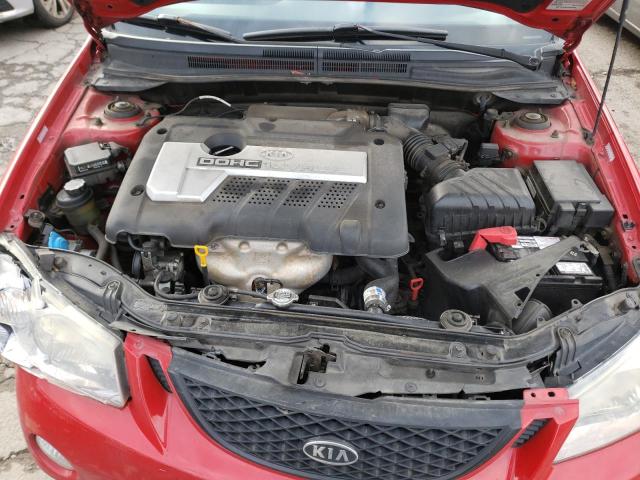 KNAFE161155114954 - 2005 KIA SPECTRA5 RED photo 11