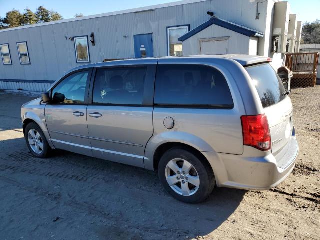 2C4RDGBGXDR763265 - 2013 DODGE GRAND CARA SE SILVER photo 2