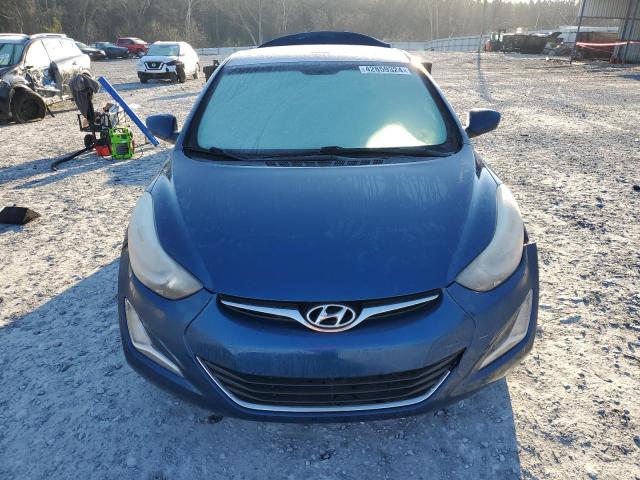 KMHDH4AE3FU300494 - 2015 HYUNDAI ELANTRA SE BLUE photo 5