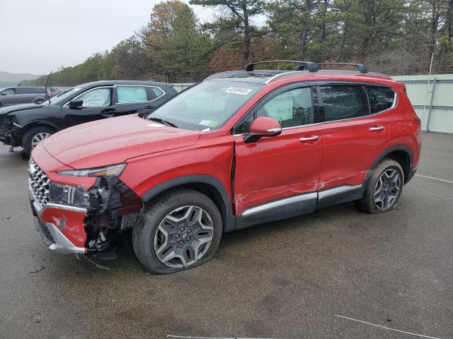 5NMS4DALXNH394417 - 2022 HYUNDAI SANTA FE LIMITED RED photo 1