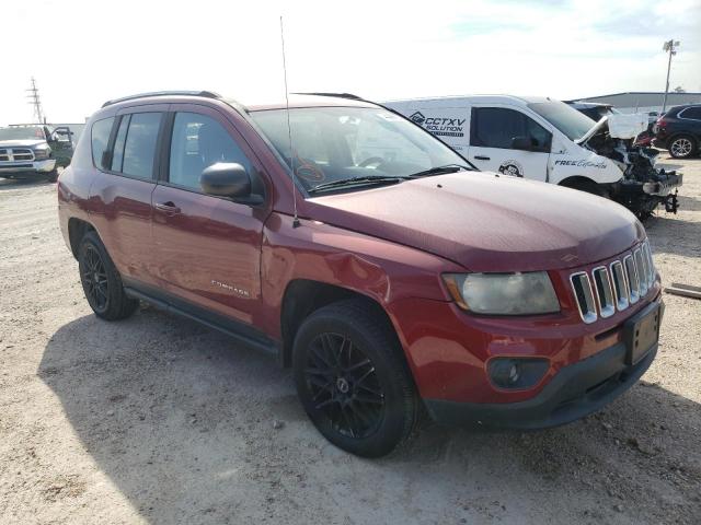 1C4NJDBB5ED592570 - 2014 JEEP COMPASS SPORT RED photo 4