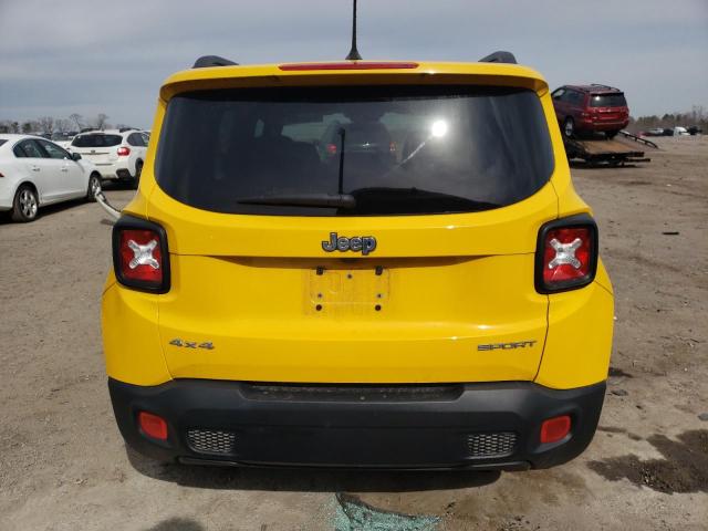 ZACCJBAB8HPG30201 - 2017 JEEP RENEGADE SPORT YELLOW photo 6