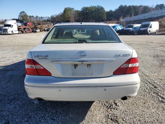 JTHBN36F665050368 - 2006 LEXUS LS 430 WHITE photo 6