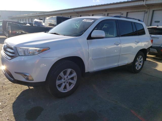 5TDZK3EH5DS114659 - 2013 TOYOTA HIGHLANDER BASE WHITE photo 1