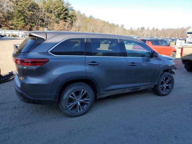 5TDZZRFH8KS363113 - 2019 TOYOTA HIGHLANDER LE GRAY photo 3