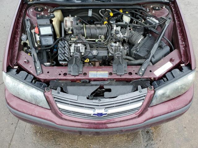 2G1WH52K139300860 - 2003 CHEVROLET IMPALA LS BURGUNDY photo 11