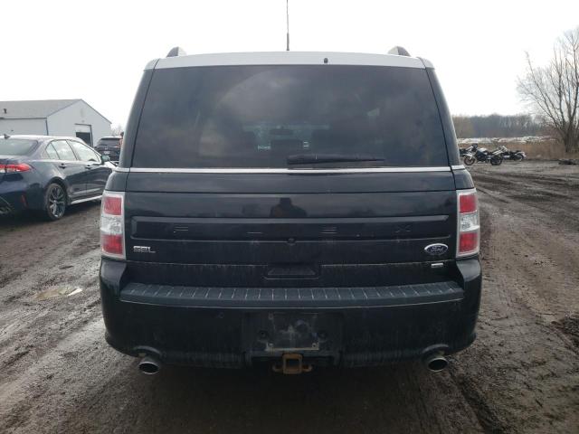 2FMHK6C85FBA13668 - 2015 FORD FLEX SEL BLACK photo 6