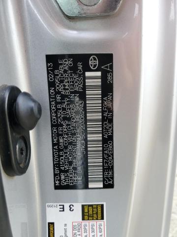 JTKJF5C72D3062943 - 2013 TOYOTA SCION TC ვერცხლისფერი ფოტო 13