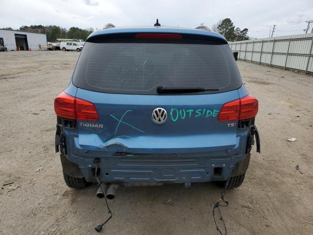 WVGAV7AX8HK037044 - 2017 VOLKSWAGEN TIGUAN S BLUE photo 6