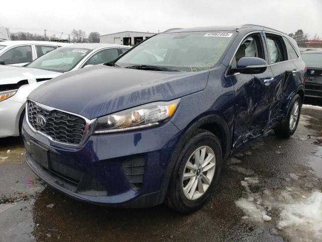 5XYPGDA34KG523674 - 2019 KIA SORENTO L BLUE photo 1