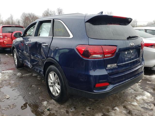 5XYPGDA34KG523674 - 2019 KIA SORENTO L BLUE photo 2