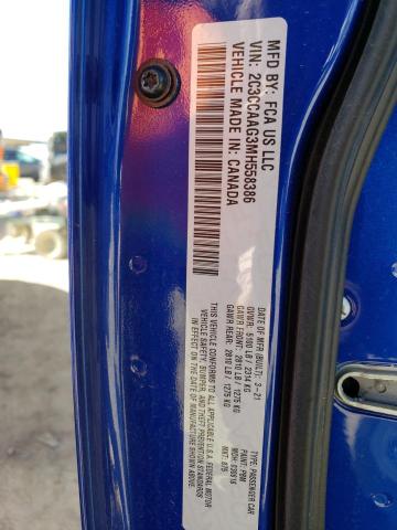 2C3CCAAG3MH558386 - 2021 CHRYSLER 300 TOURING BLUE photo 12