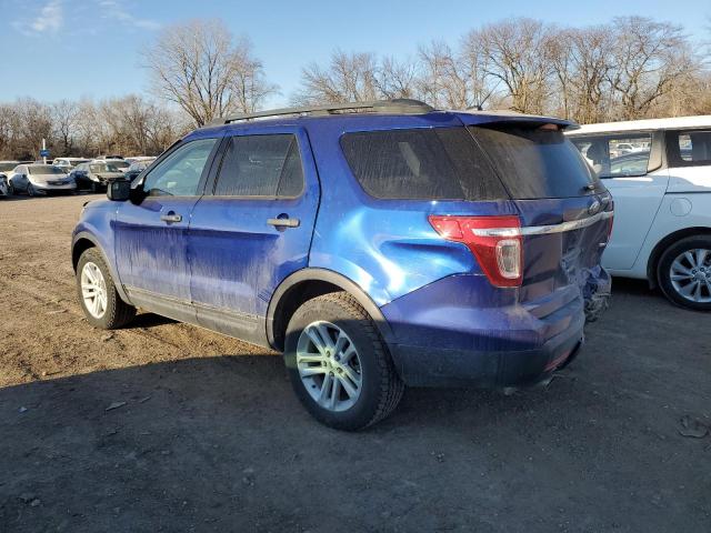 1FM5K8B84FGB41599 - 2015 FORD EXPLORER BLUE photo 2