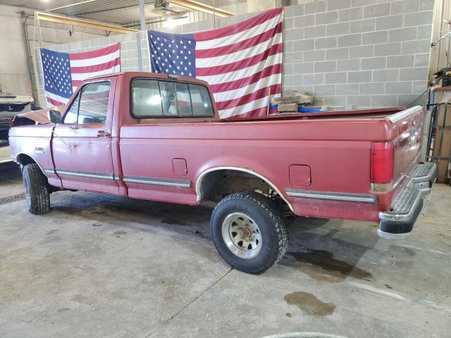 1FTEF14H1LLA65386 - 1990 FORD F150 RED photo 2