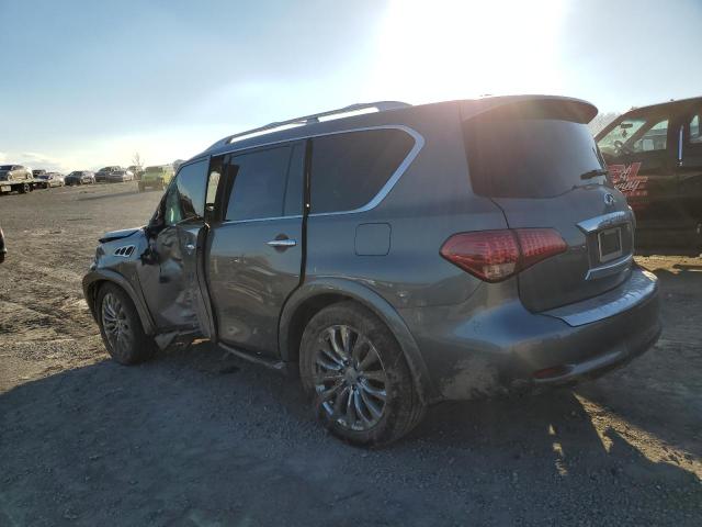 JN8AZ2NF5G9612689 - 2016 INFINITI QX80 GRAY photo 2