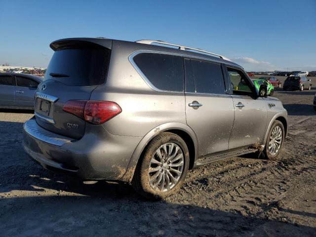 JN8AZ2NF5G9612689 - 2016 INFINITI QX80 GRAY photo 3