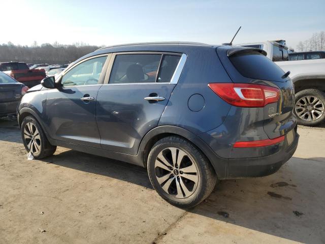 KNDPCCA23D7430660 - 2013 KIA SPORTAGE EX BLUE photo 2