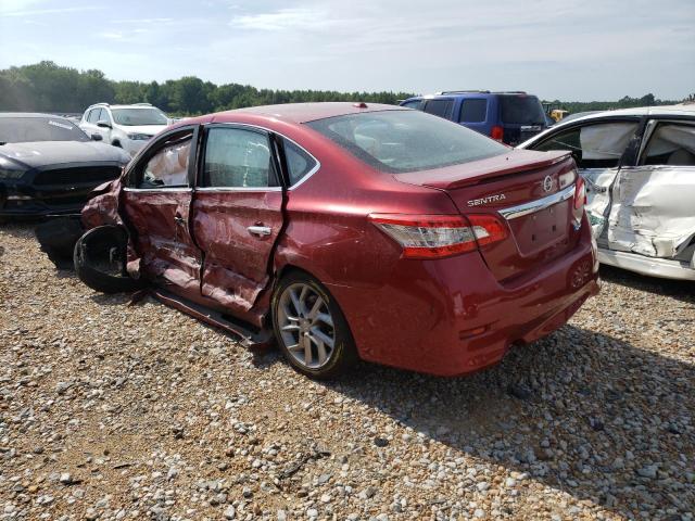 3N1AB7AP4EY260842 - 2014 NISSAN SENTRA S BURGUNDY photo 2