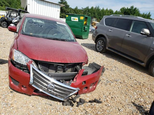 3N1AB7AP4EY260842 - 2014 NISSAN SENTRA S BURGUNDY photo 5